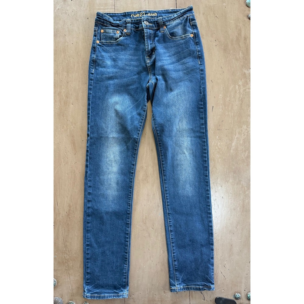 Y2K  Skinny Ultra Flex Jeans Medium Wash Blue Denim 30x32 Slim Fit